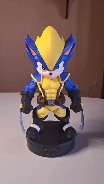 Wolversonic Figure, figura pintada a mano por Phoenix Impresiones 3D
